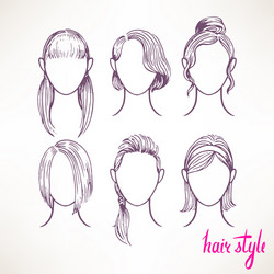 Girls Hairstyles Sketches Vector Images (over 7,400) Girls Hairstyles Sketches Vector Images (over 7,400)