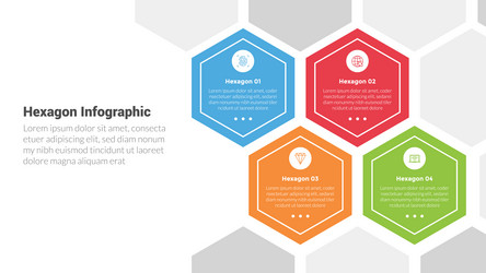 Hexagon or hexagonal honeycombs shape Royalty Free Vector