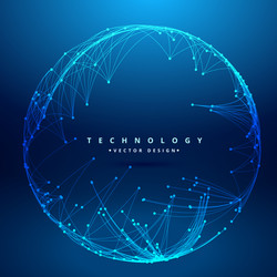 Modern Circular Mesh Technology Background vector image