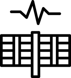 spark spire linear style icon design vector image