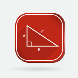 Triangle math color square icon vector