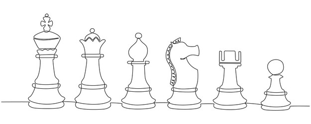 How to draw chess pieces