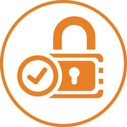 data privacy icon secure file vector image