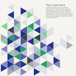 Geometric Pastel Triangle Mosaic vector image