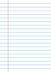 lined paper with margin a5 format vector image