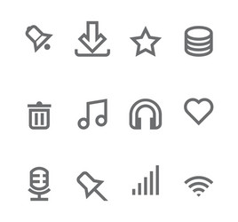 Network Icons vector image