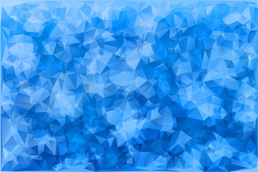 Triangular winter blue ice frost background vector