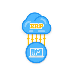 erp software solutions vector image