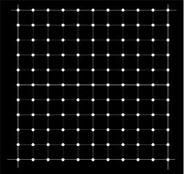 measured grid graph plotting corner ruler vector image