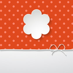 red background with frame vector image