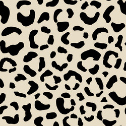 seamless animal pattern with leopard dots vector image