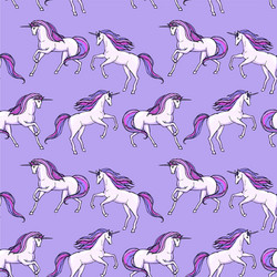 Seamless Unicorn Pattern vector image