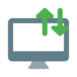 using a desktop for transferring data vector image