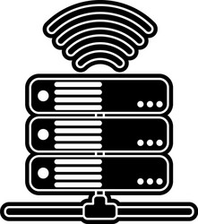 web hosting design vector image