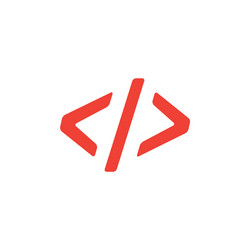 code red icon on white background flat style vector image