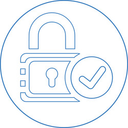 data privacy icon secure file vector image