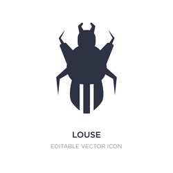 louse icon on white background simple element vector image