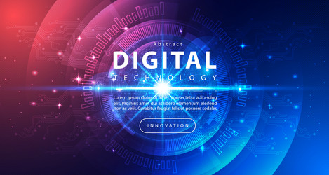 digital technology speed internet network connect vector image