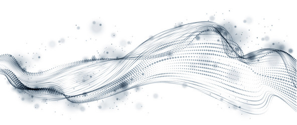 Dynamic Particle Flow - Sound Wave vector image