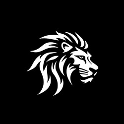 lion - minimalist and simple silhouette Vector Image