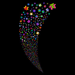 users random stream vector image