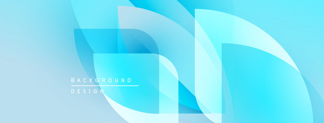 abstract blue background overlapping shapes vector image