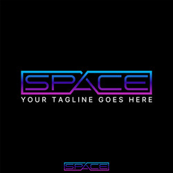 abstract sign icon word letter text space line vector image
