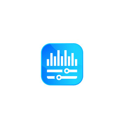 Audio editor icon for app vector