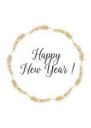 branches spruce new year and christmas wreath Vector Image