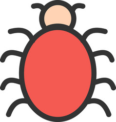 bug fixing vector image