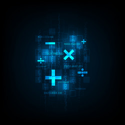 Digital Data Technology Background vector image