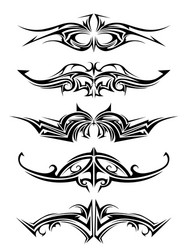 Intricate Tribal Tattoo Vector Image