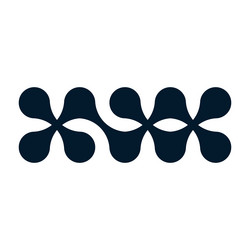 organic connect pattern with metaball molecules vector image