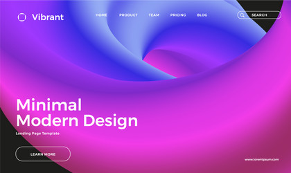 Abstract 3D Flow Shape Template vector image