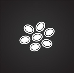 cell icon on background for graphic and web design vector image
