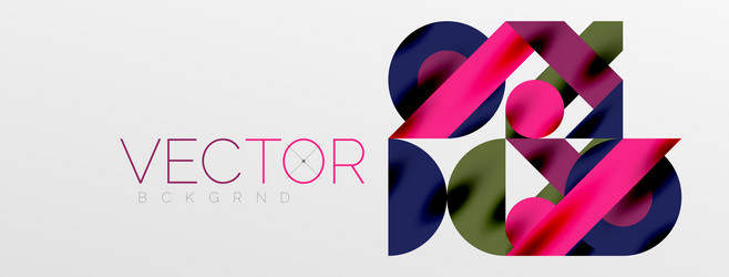 circles and shadows colorful round elements vector image