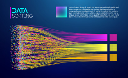 Dynamic Data Streams vector image
