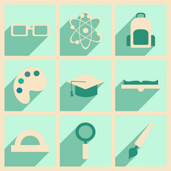 flat with shadow concept and mobile application vector image