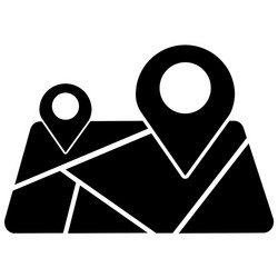 location and geolocation map navigator icon vector image