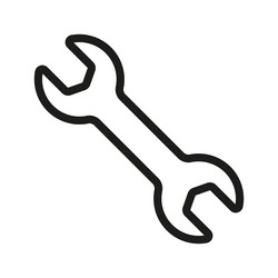 Wrench Icon - Tool Setting vector image