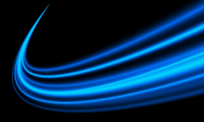 abstract blue light fast speed curve dynamic vector image