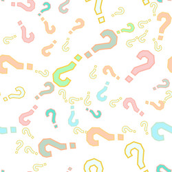 quiz seamless pattern question marks doubt faq vector image