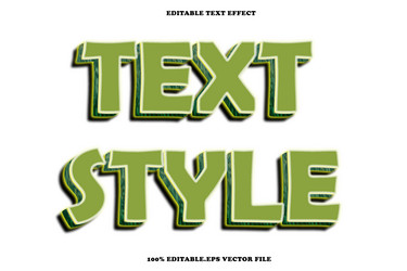 text style editable effect 3d emboss vector image