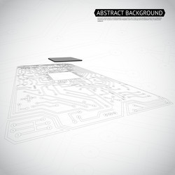 Abstract Circuit Board Technology vector image