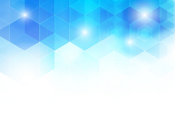 abstract science background hexagon geometric vector image