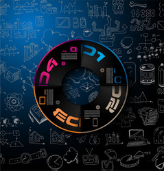 clean infographic layout template for data vector