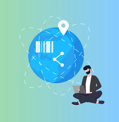 Global Networking & Technology vector image