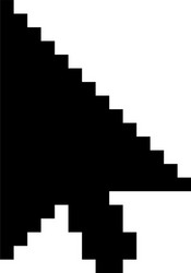 mouse cursor direction computer operating system vector image