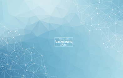 abstract geometric triangle background with dots vector image