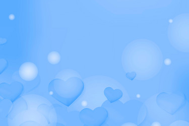 Heart bubble bokeh pattern background vector